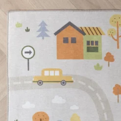 Auto Spielteppich - Rocky Ride Grau