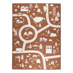Auto Spielteppich - Rocky Ride Terracotta