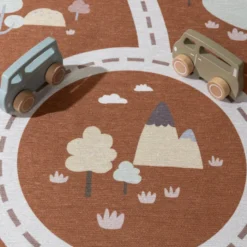 Auto Spielteppich - Rocky Ride Terracotta