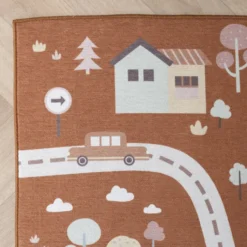 Auto Spielteppich - Rocky Ride Terracotta