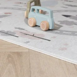 Auto Spielteppich - Rocky Ride Weiß