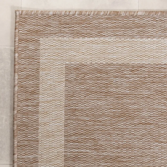 Balkonteppich - Sierra Border Beige Creme