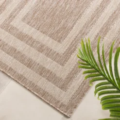 Balkonteppich - Sierra Frame Beige Creme