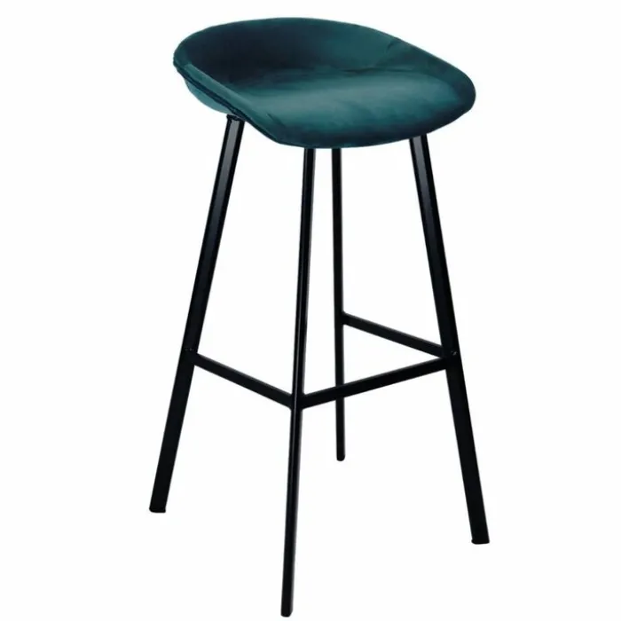 Barhocker Samt - Blau