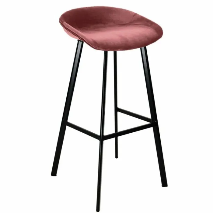 Barhocker Samt - Rosa