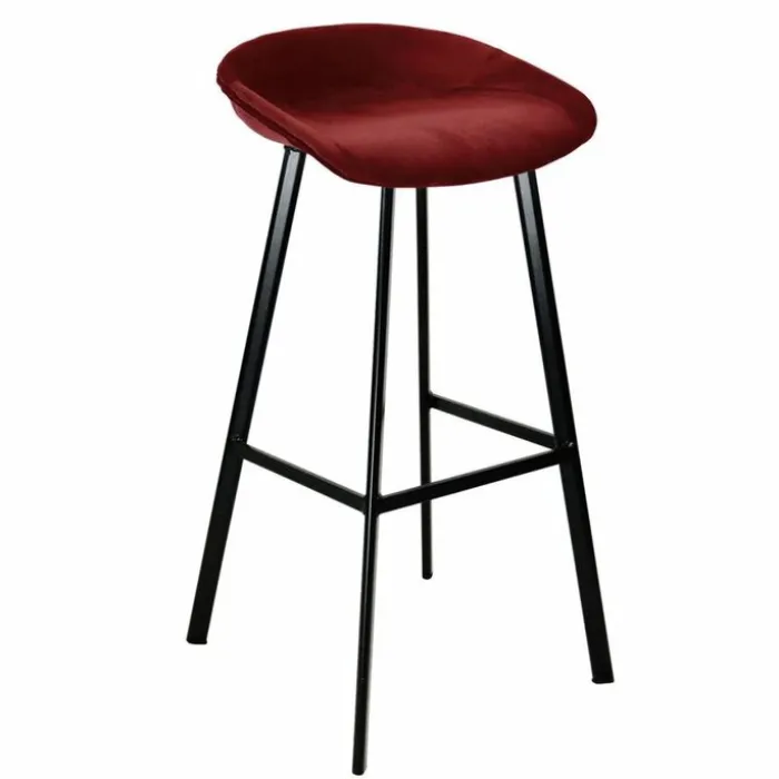 Barhocker Samt - Rot