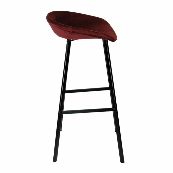 Barhocker Samt - Rot