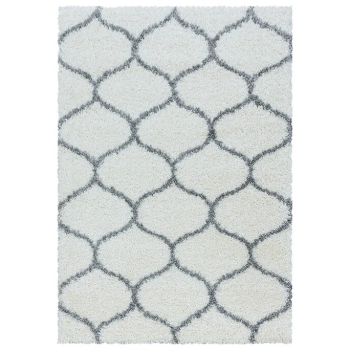 Berberteppich - Agadir Circle Creme Grau