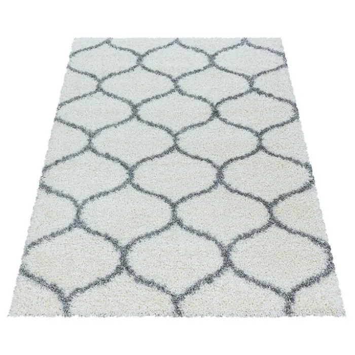 Berberteppich - Agadir Circle Creme Grau