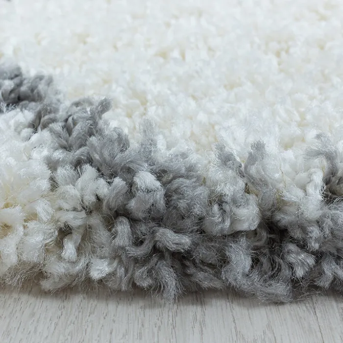 Berberteppich - Agadir Circle Creme Grau