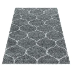Berberteppich - Agadir Circle Grau Creme