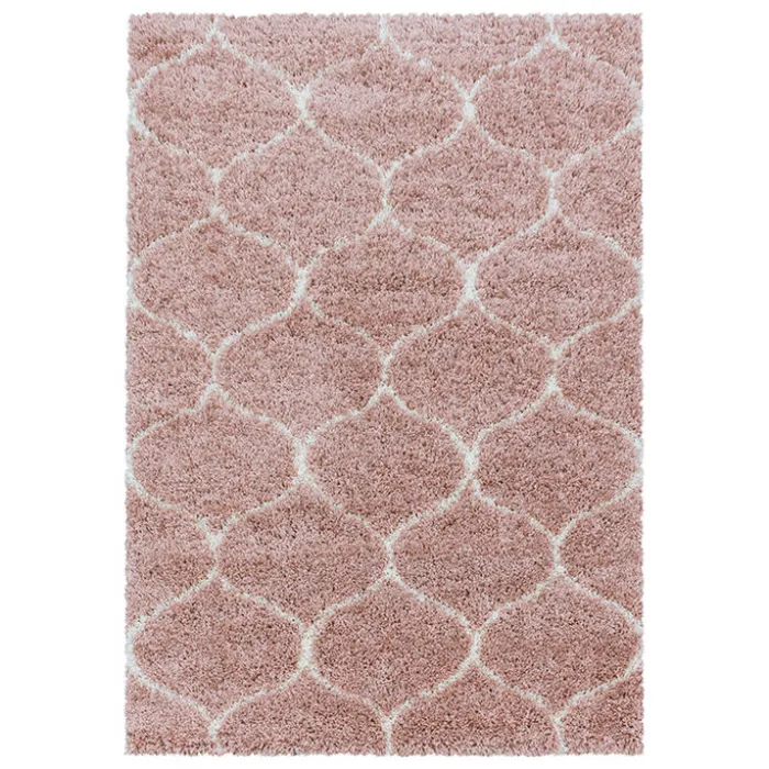 Berberteppich - Agadir Circle Rosa Creme