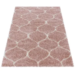 Berberteppich - Agadir Circle Rosa Creme