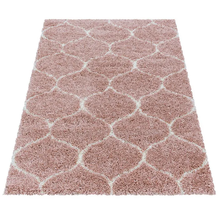 Berberteppich - Agadir Circle Rosa Creme