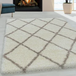 Berberteppich - Agadir Lines Creme Beige