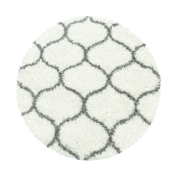 Berberteppich Rund - Agadir Circle Creme Grau