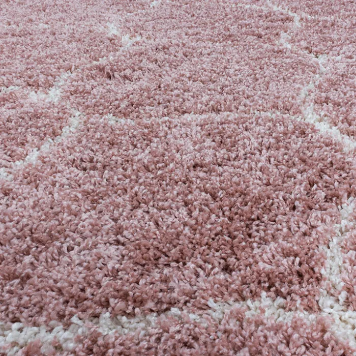 Berberteppich Rund - Agadir Circle Rosa Creme