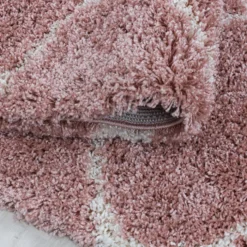 Berberteppich Rund - Agadir Circle Rosa Creme