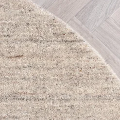 Berberteppich Rund - Aicha Taupe