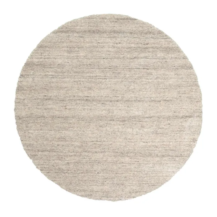 Berberteppich Rund - Aicha Taupe