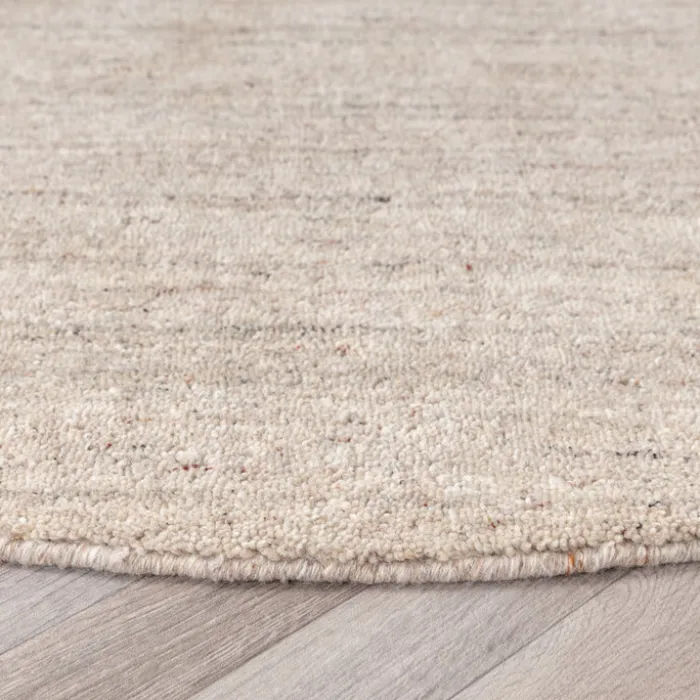 Berberteppich Rund - Aicha Taupe