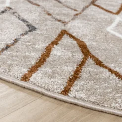 Berberteppich Rund - Blend Diamond Beige