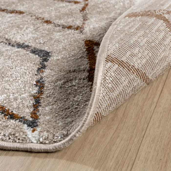 Berberteppich Rund - Blend Diamond Beige
