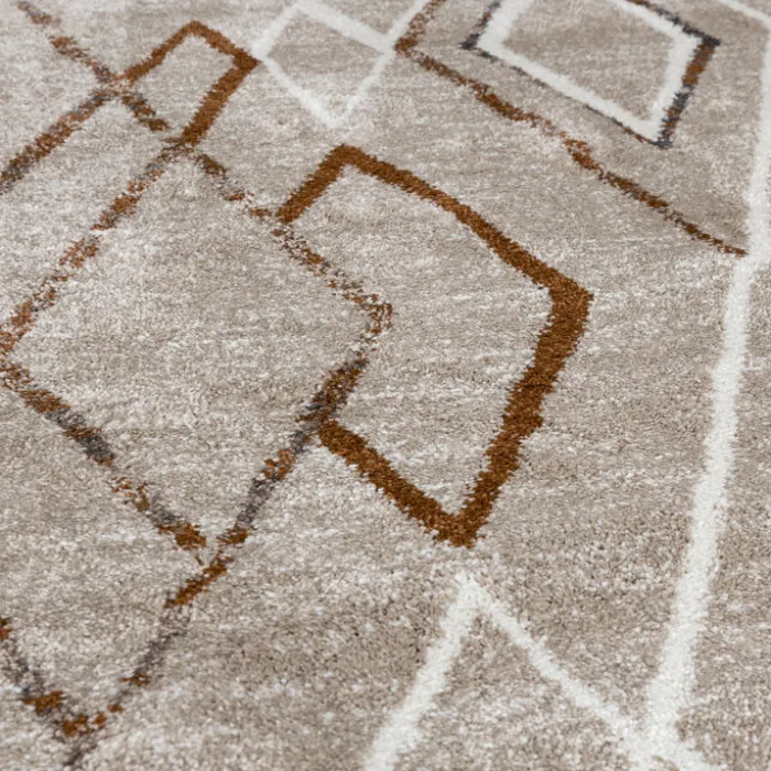 Berberteppich Rund - Blend Diamond Beige