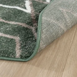 Berberteppich Rund - Blend Diamond Grün