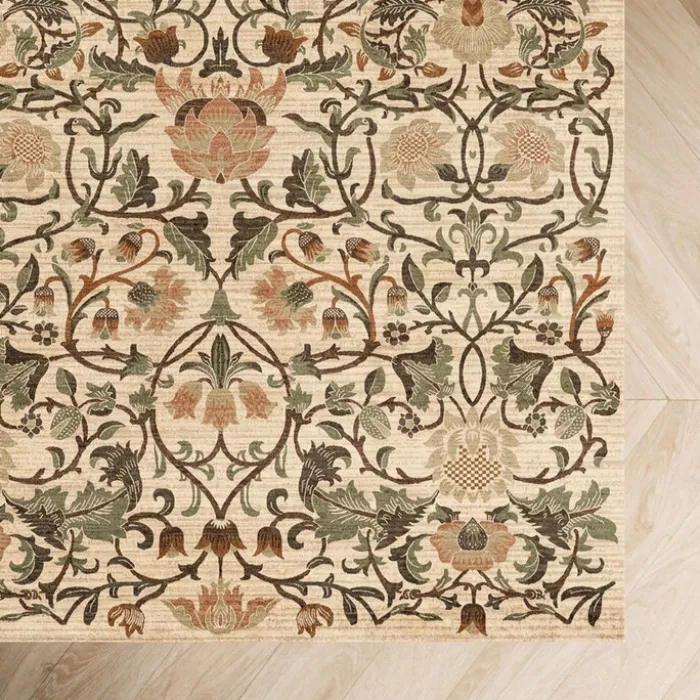 Blumen Teppich - Rosie Creme