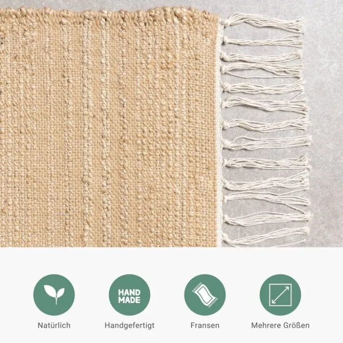 Boho Teppich - Faya Beige