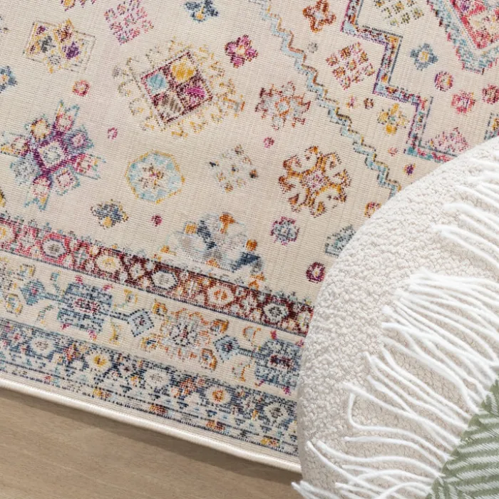 Boho Teppich - Joya Medaillon Bunt