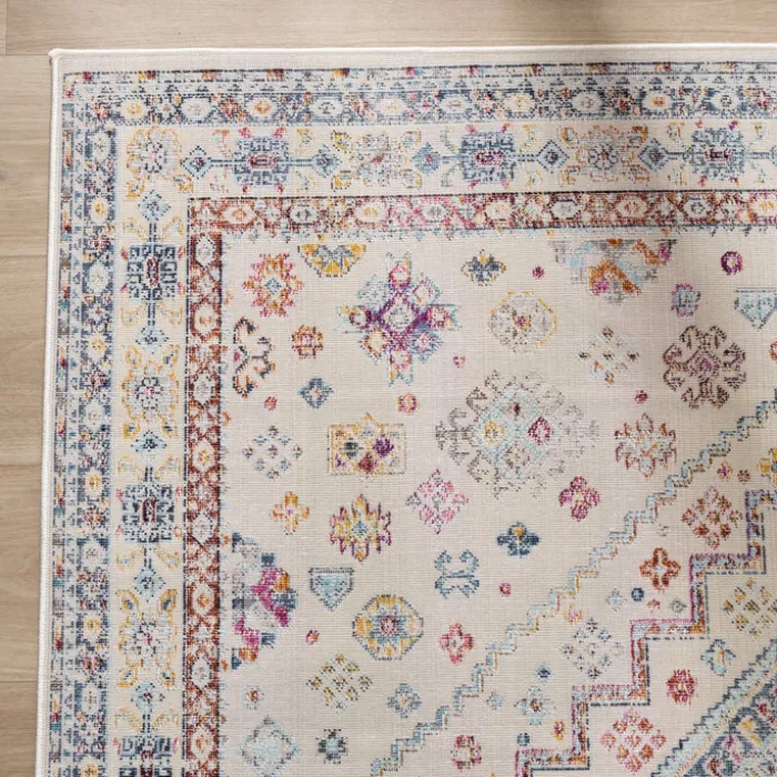 Boho Teppich - Joya Medaillon Bunt