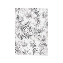 Boho Teppich - Palmier Blätter Grau
