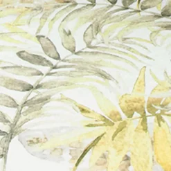 Boho Teppich Rund - Palmier Blätter Naturel