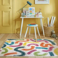Bunter Kinderteppich - Radiso Doodle Multicolor - 80x120cm