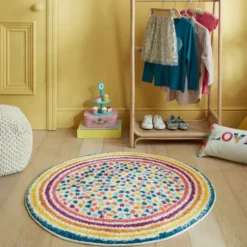 Bunter Kinderteppich Rund - Radiso Spot Multicolor - Ø 100cm