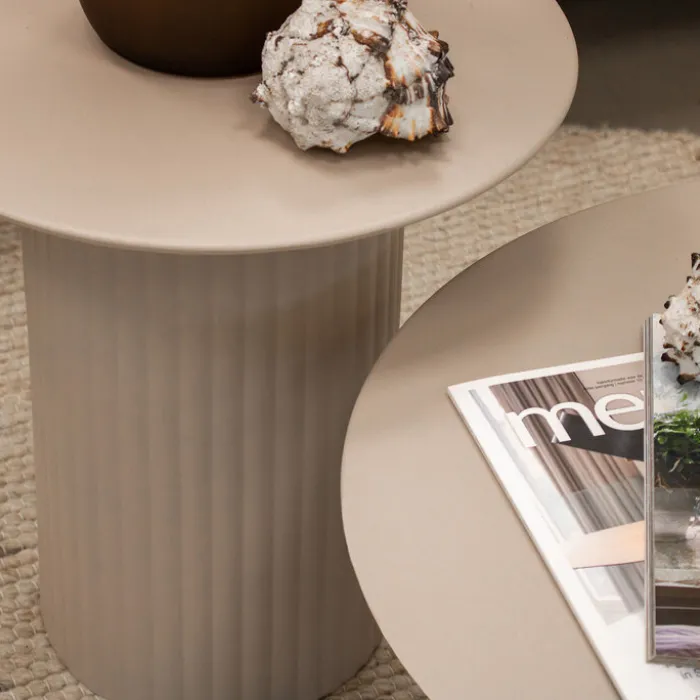 Couchtisch - Tilo Beige - 64x64x35cm