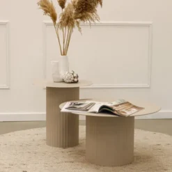 Couchtisch - Tilo Beige - 64x64x35cm