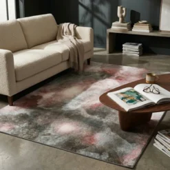 Designer Teppich - Lunara Rot