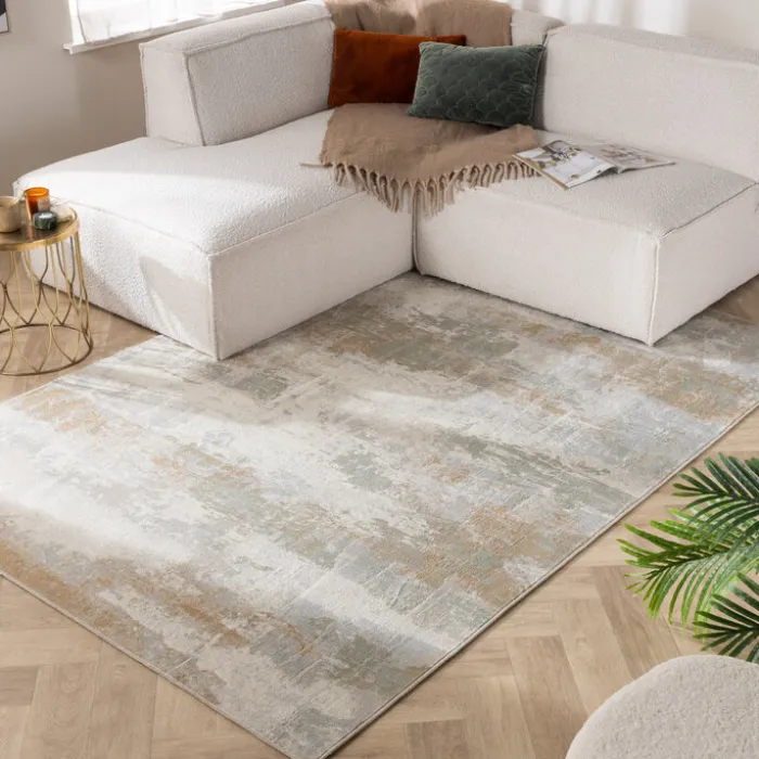 Designer Teppich - Marnix Grunge Creme Taupe