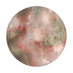 Designer Teppich Rund - Lunara Rot