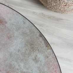 Designer Teppich Rund - Lunara Rot
