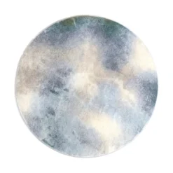 Designer Teppich Rund - Lunara Grau