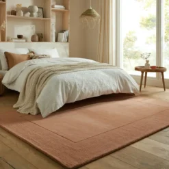 Einfarbiger Teppich - Tuscano Orange
