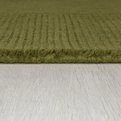 Einfarbiger Teppich - Tuscano Olivgrün