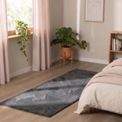 Flauschiger Läufer - Cozy Anthrazit