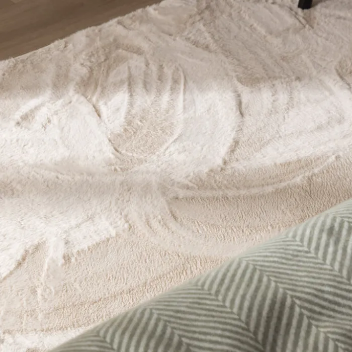 Flauschiger Läufer - Cozy Creme