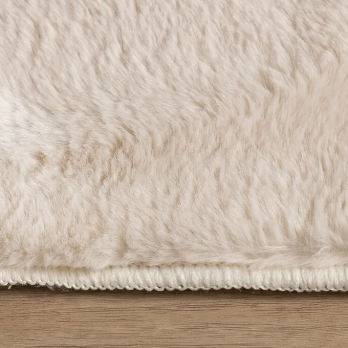 Flauschiger Läufer - Cozy Creme