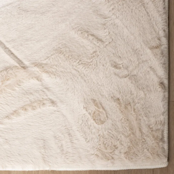 Flauschiger Läufer - Cozy Creme